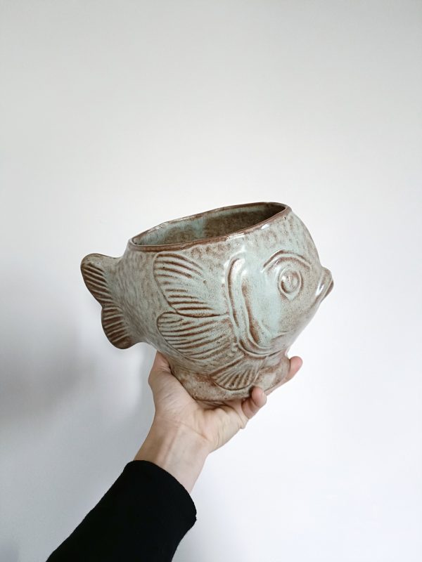 Cache pot poisson vintage