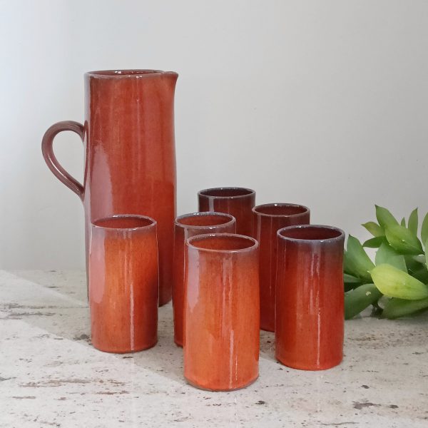 Service à orangeade en céramique