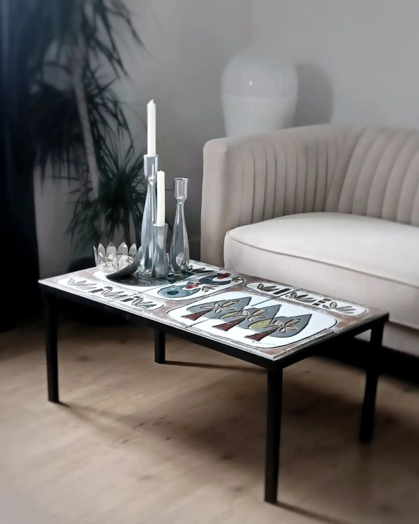 Table basse céramique par Raymond Corroyez