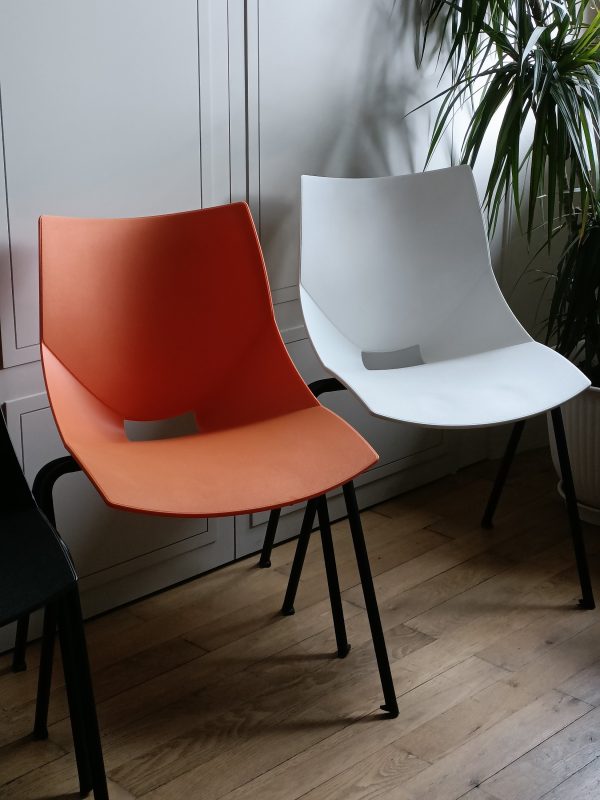 Série de 4 chaises vintage Shell – Image 6