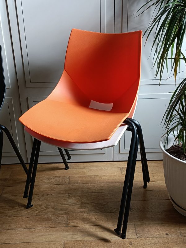 Série de 4 chaises vintage Shell – Image 8
