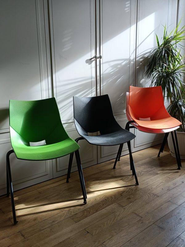 Série de 4 chaises vintage Shell – Image 4
