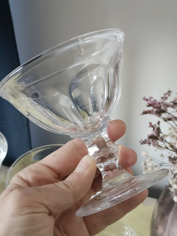 Service de 6 coupes à champagne en cristal – Image 4
