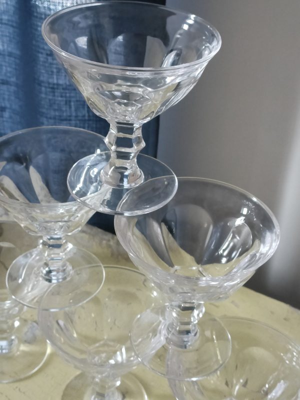 Service de 6 coupes à champagne en cristal – Image 3