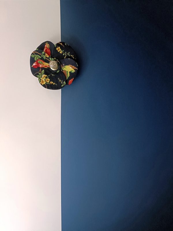 Applique fleur "Soir au  jardin" bleue marine – Image 7