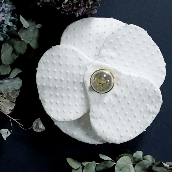 Applique fleur "Perce Neige" blanche
