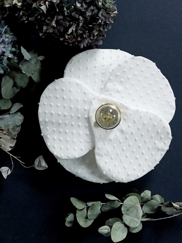 Applique fleur "Perce Neige" blanche