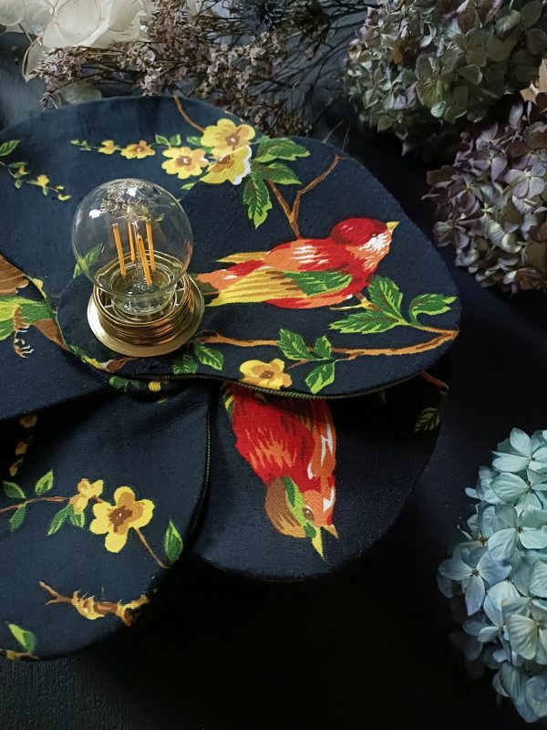 Applique fleur "Soir au  jardin" bleue marine – Image 5