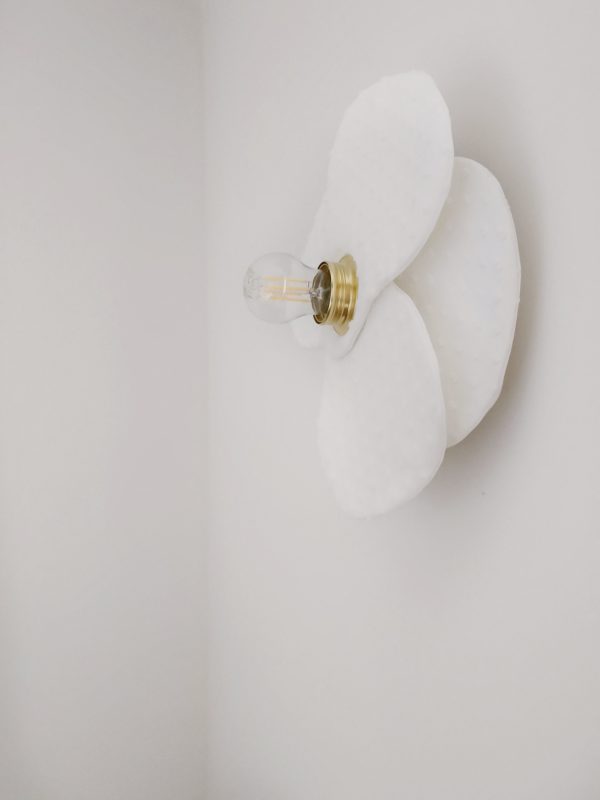 Applique fleur "Perce Neige" blanche – Image 4