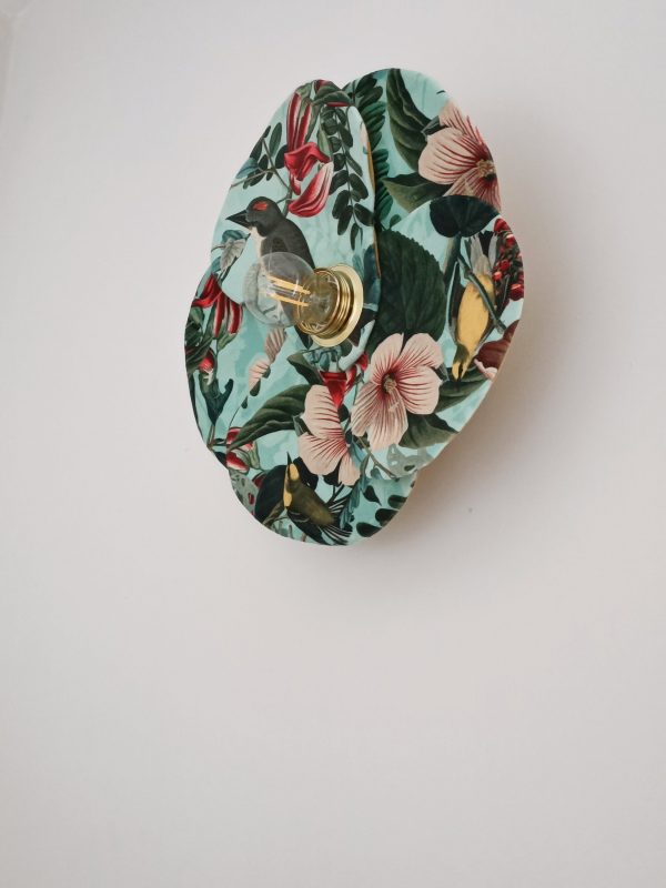 Applique fleur "Eden" bleue turquoise – Image 4