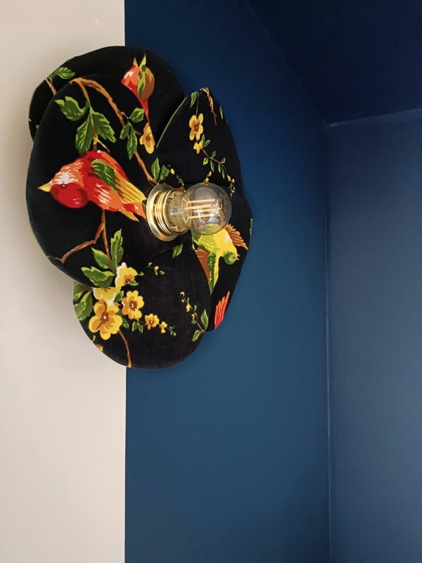Applique fleur "Soir au  jardin" bleue marine – Image 6