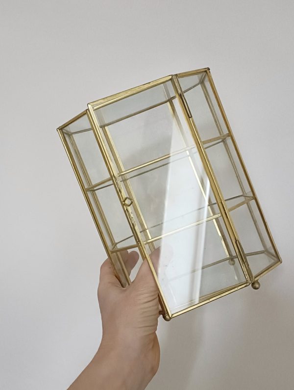 Petite vitrine verre et laiton – Image 4