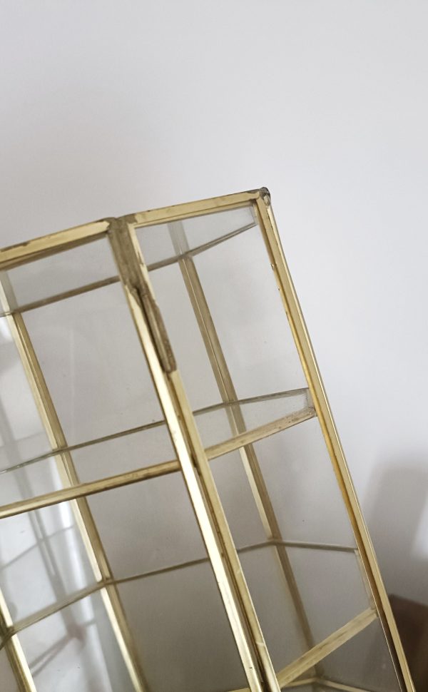 Petite vitrine verre et laiton – Image 3