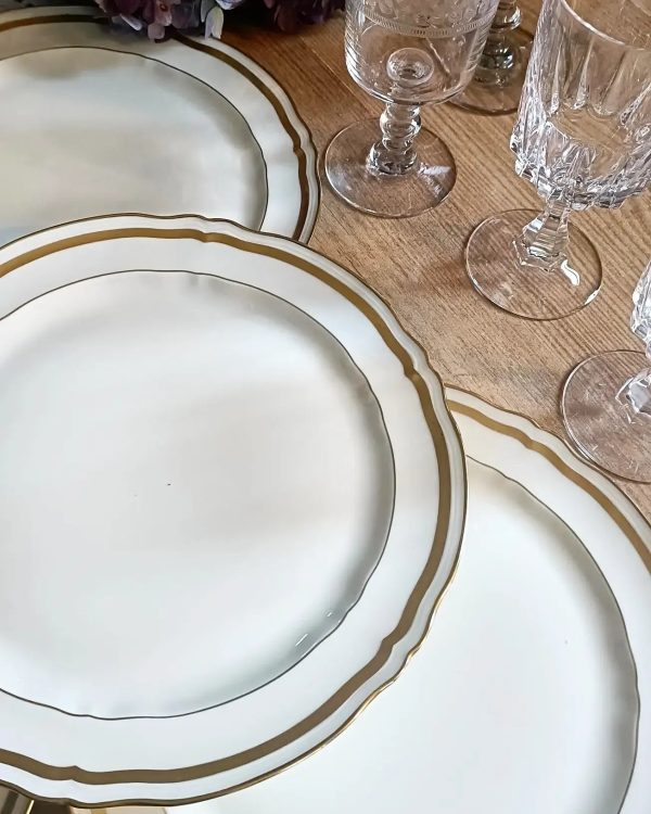 Assiettes plates porcelaine Raynaud – Image 4