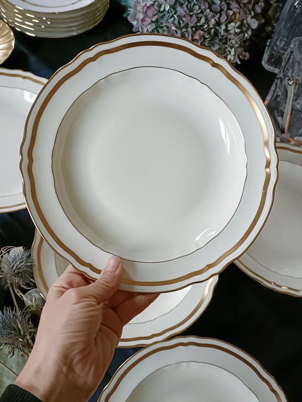Set de 6 assiettes creuses en porcelaine Raynaud – Image 2