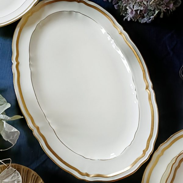 Plat ovale porcelaine Raynaud