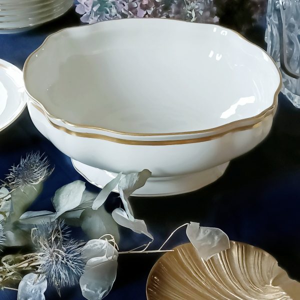 Saladier en porcelaine de Limoges Raynaud