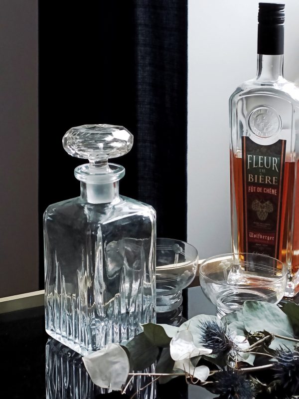 Carafe à whisky en cristal ciselé