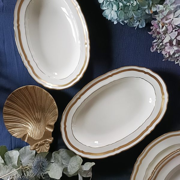 Paire de raviers  porcelaine Raynaud