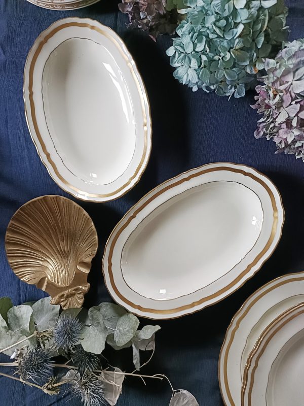 Paire de raviers  porcelaine Raynaud