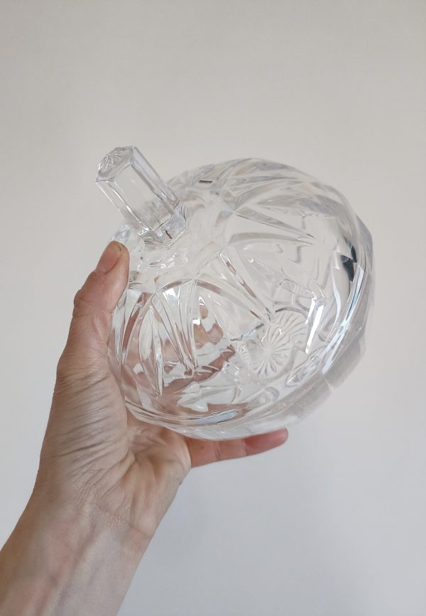 Grande bonbonnière en cristal taillé – Image 2