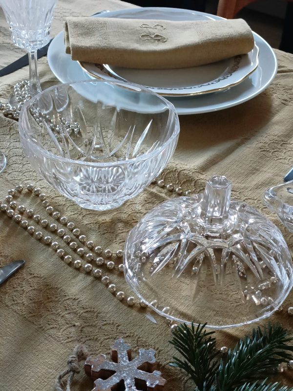 Grande bonbonnière en cristal taillé – Image 5