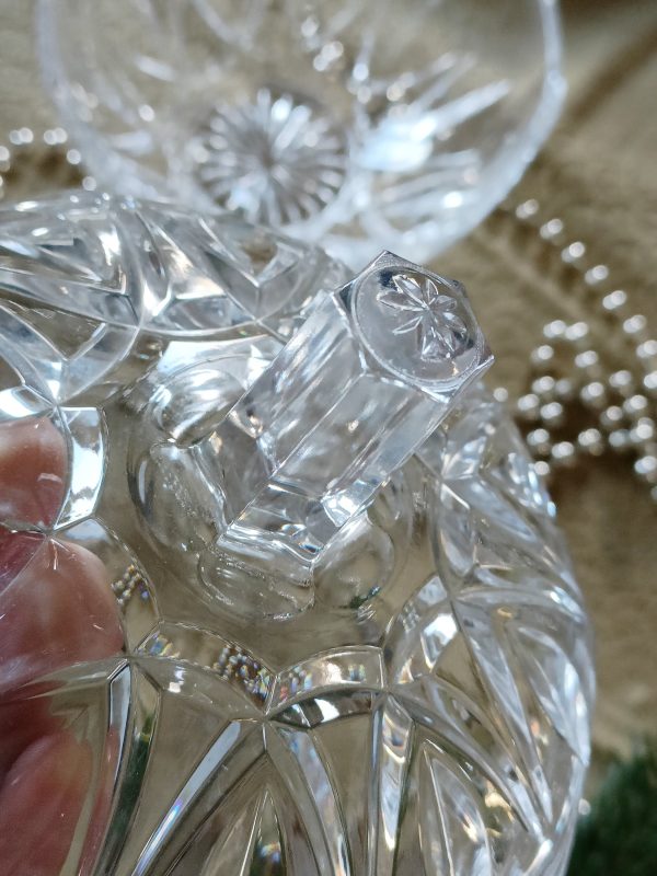 Grande bonbonnière en cristal taillé – Image 3