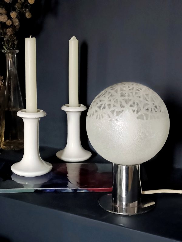 Lampe à poser " boule de Neige"