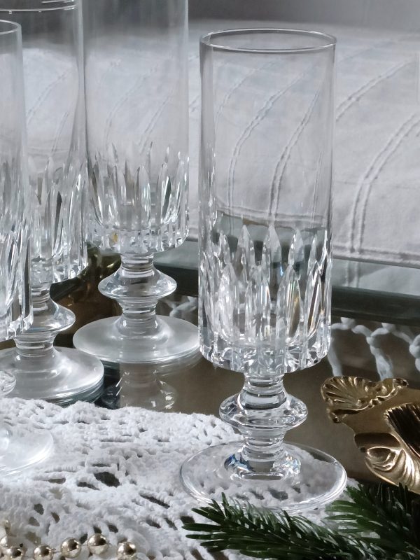 6 flûtes à champagne en cristal de Bayel – Image 3