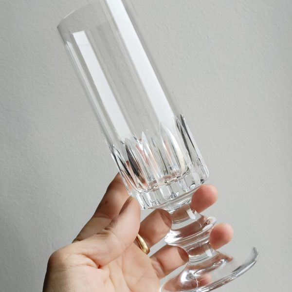 6 flûtes à champagne en cristal de Bayel