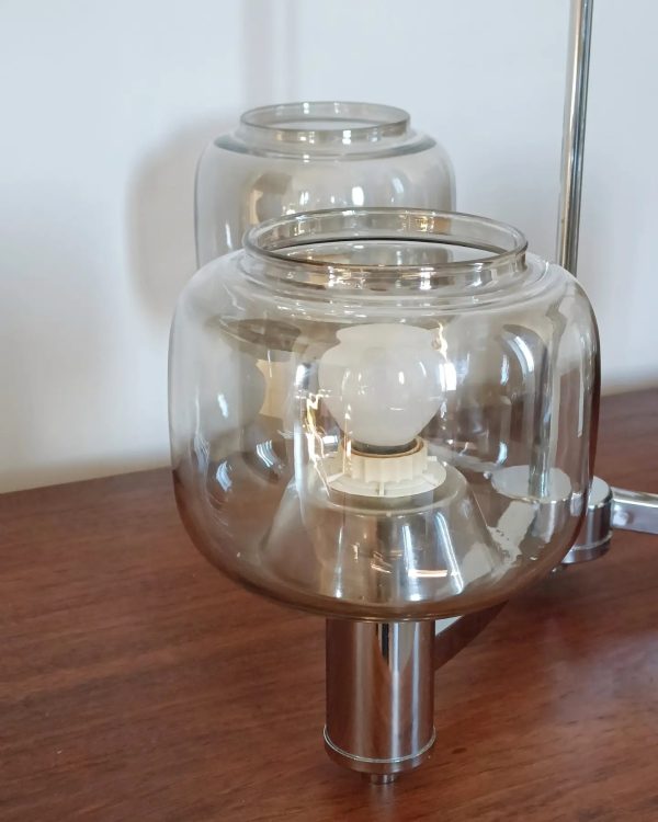 Lustre chrome 3 feux années 70 – Image 2