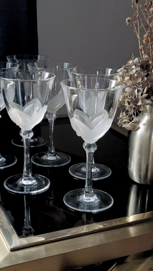 Set de 6 verres à vin JG Durand en cristal