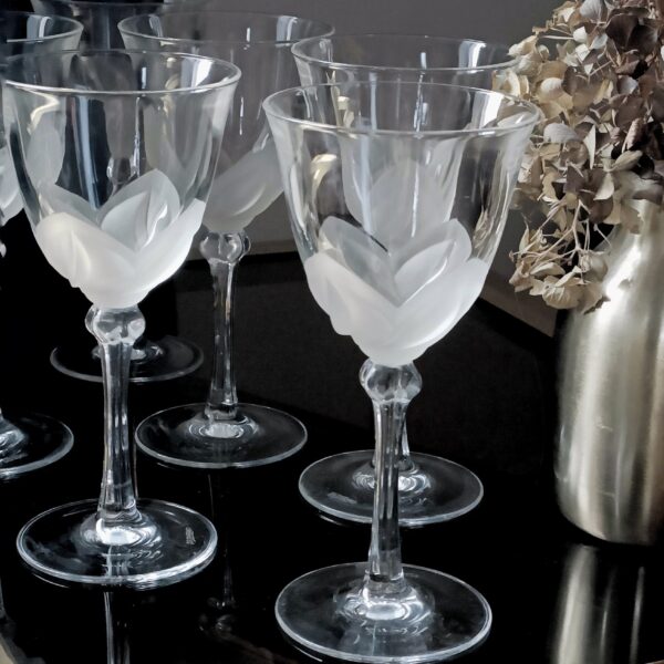 Set de 6 verres à vin JG Durand en cristal