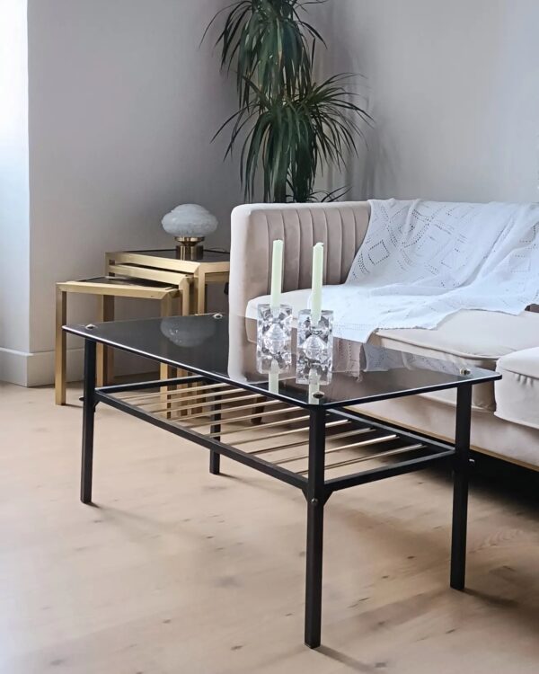 Table basse verre fumé noir – Image 6