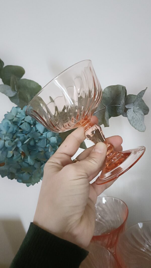 Set de 6 coupes à champagne Rosaline en verre