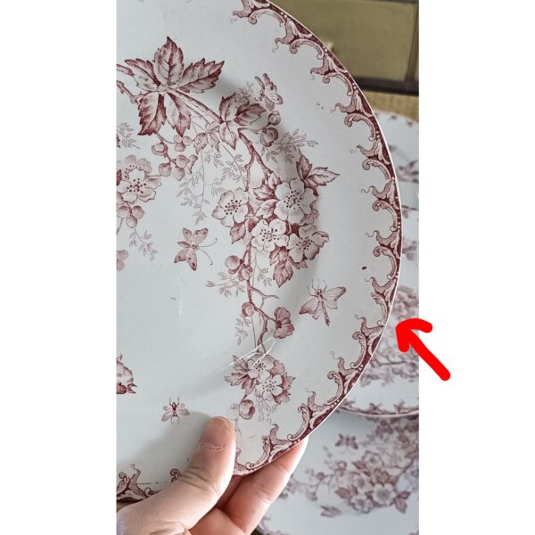 Set de 6 assiettes plates "Aubépine" terre de fer – Image 8