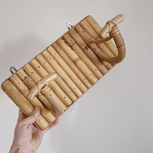 Patère / porte manteau rotin