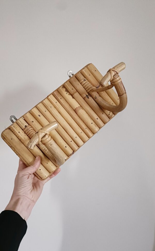 Patère / porte manteau rotin