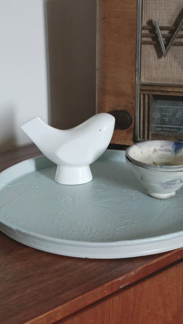 Oiseau design porcelaine
