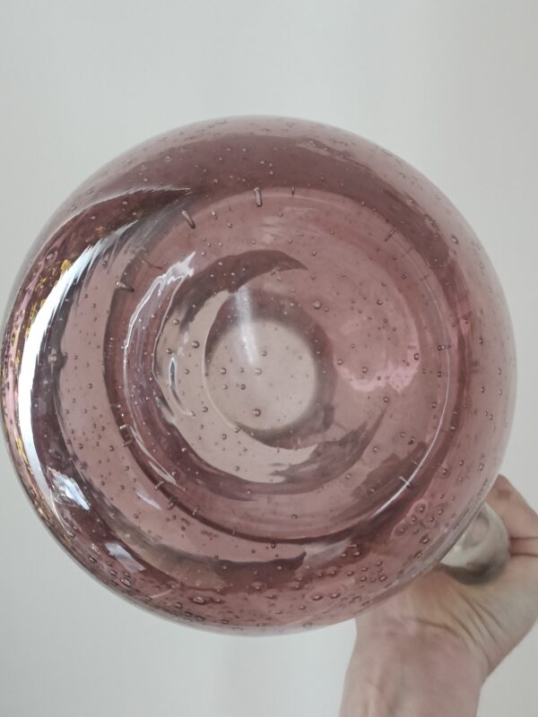 Carafe verre bullé violine – Image 3