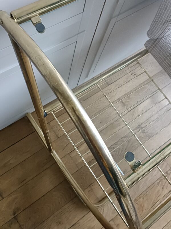 Banc étagère / ancien meuble téléphone italien – Image 7