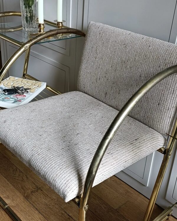 Banc étagère / ancien meuble téléphone italien – Image 6