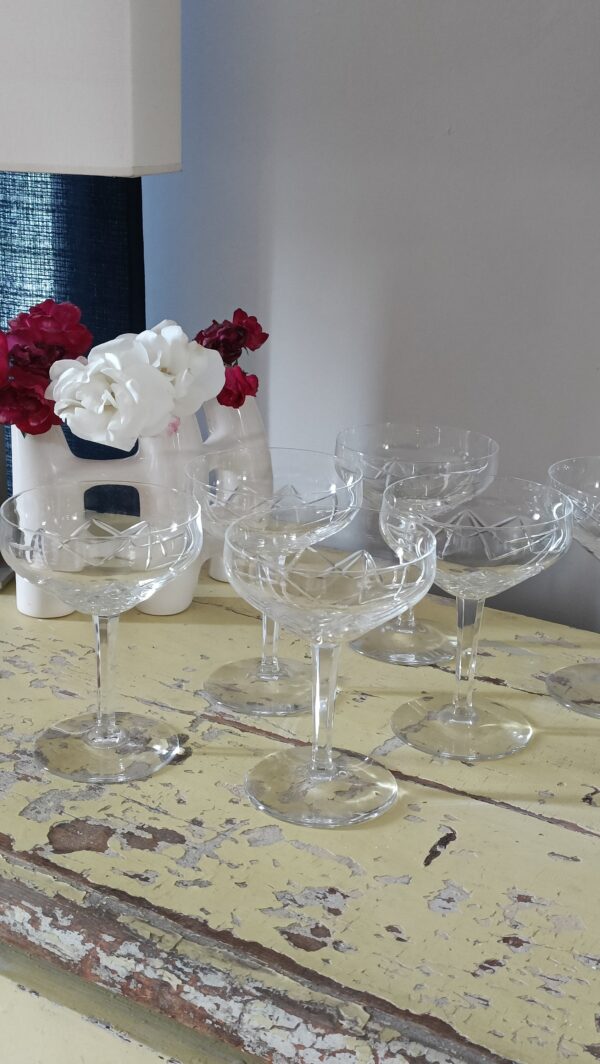 Set de 6 coupes à champagne en cristal de prestige – Image 4