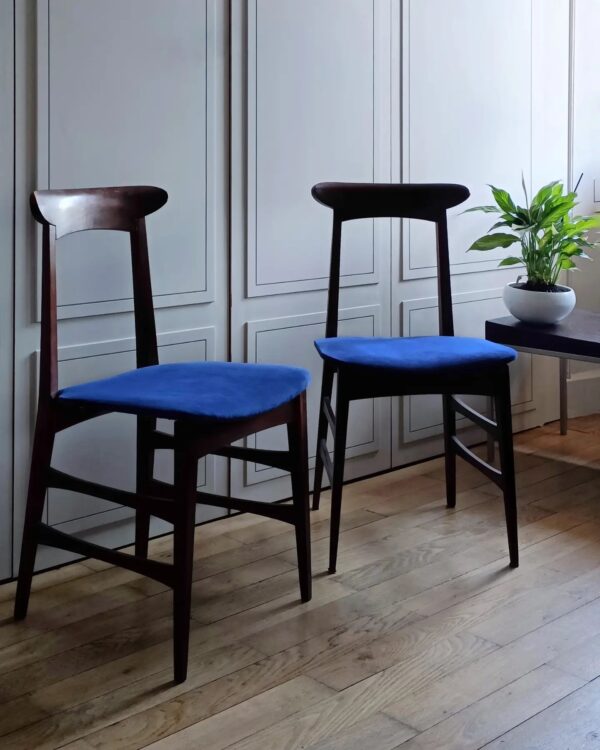 Paire de chaises italiennes en teck