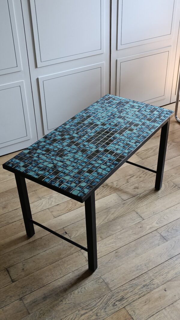 Table basse vintage mosaïque – Image 7