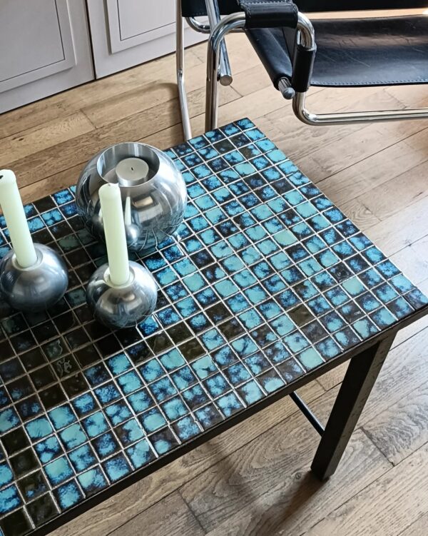 Table basse vintage mosaïque – Image 2