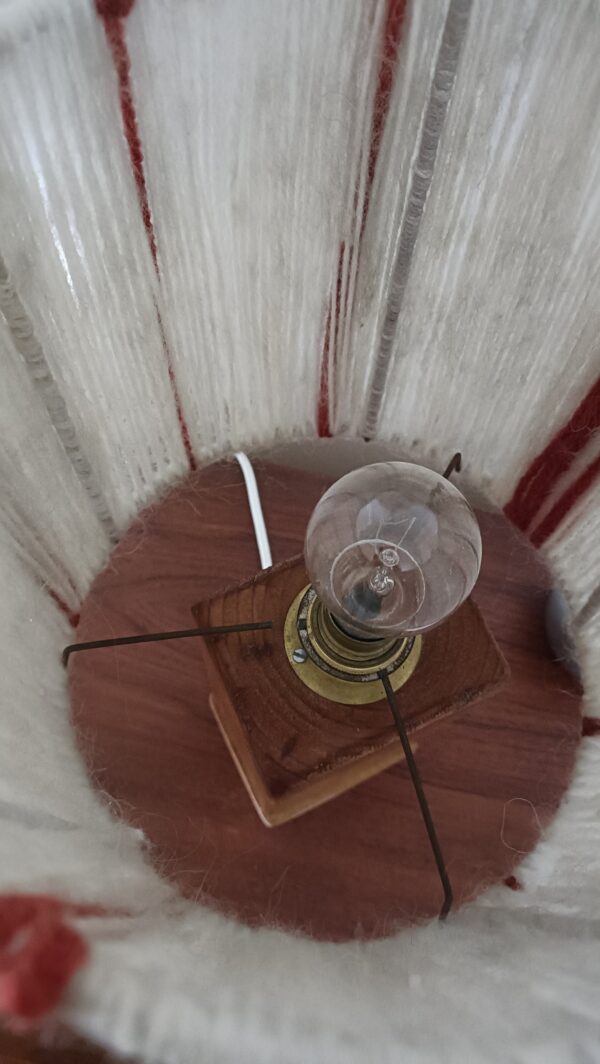 Lampe vintage laine années 70 – Image 5