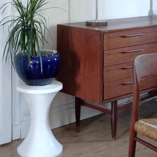 Réservé - Tabouret vintage Tamtam blanc Stamp