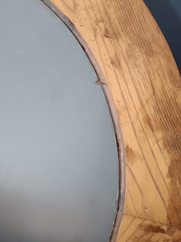 Miroir rond bois massif – Image 6