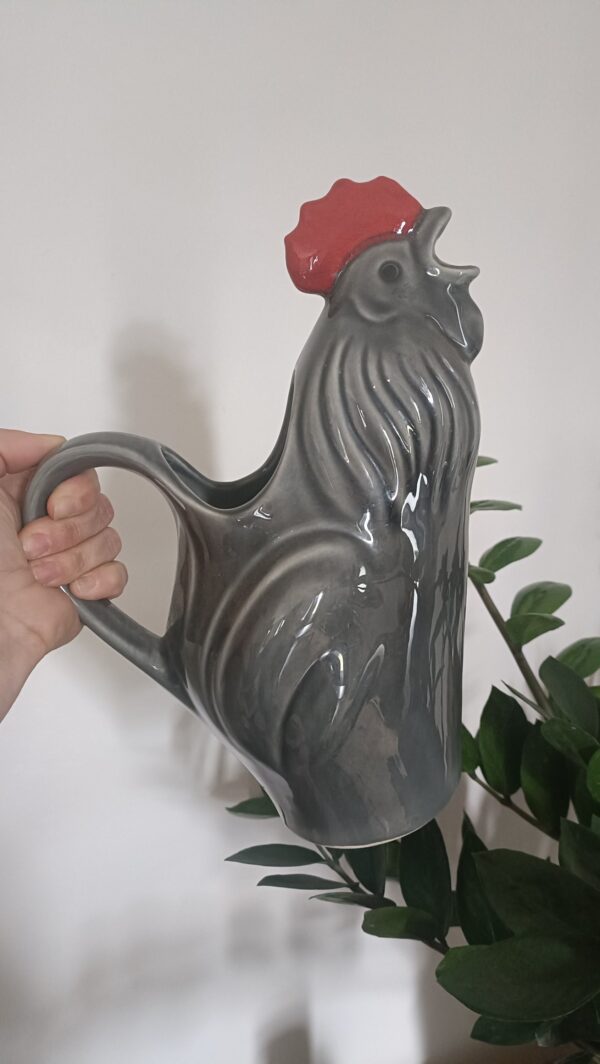 Pichet barbotine coq vintage – Image 3